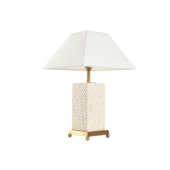 Lámpara de mesa Home ESPRIT Blanco Beige Dorado 50 W 220 V Lámpara de mesa Home ESPRIT Blanco Beige Dorado 50 W 220 V