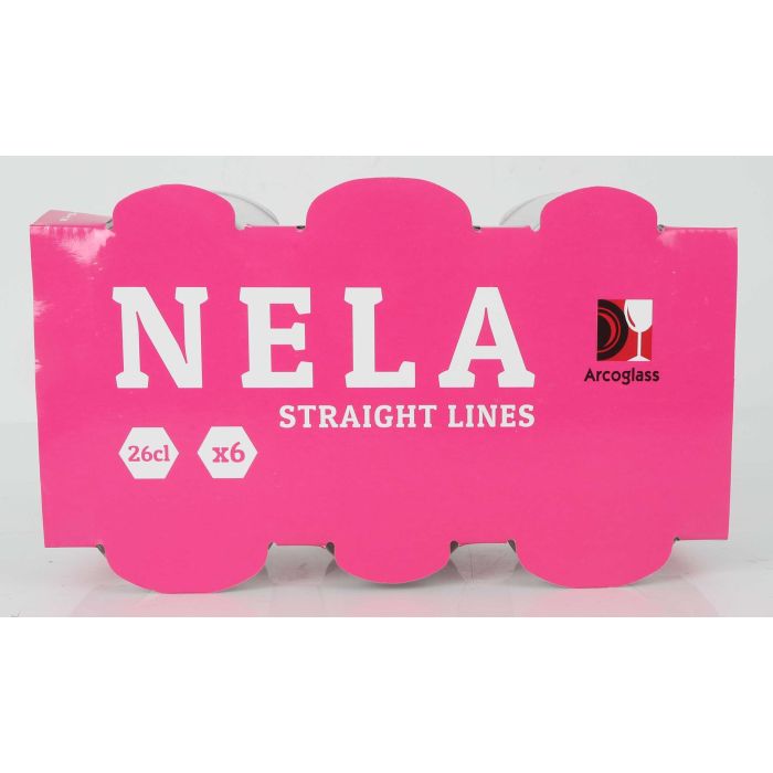 La Mediterranea Set de 6 Vasos Straight 26 cl (6 Cajas) 3