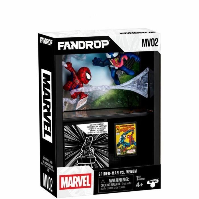 FANDROP FAN0630996920671 Figura Star Wars Spider-Man vs Venom Vitrina con escena de culto + mini póster 18 cm 3