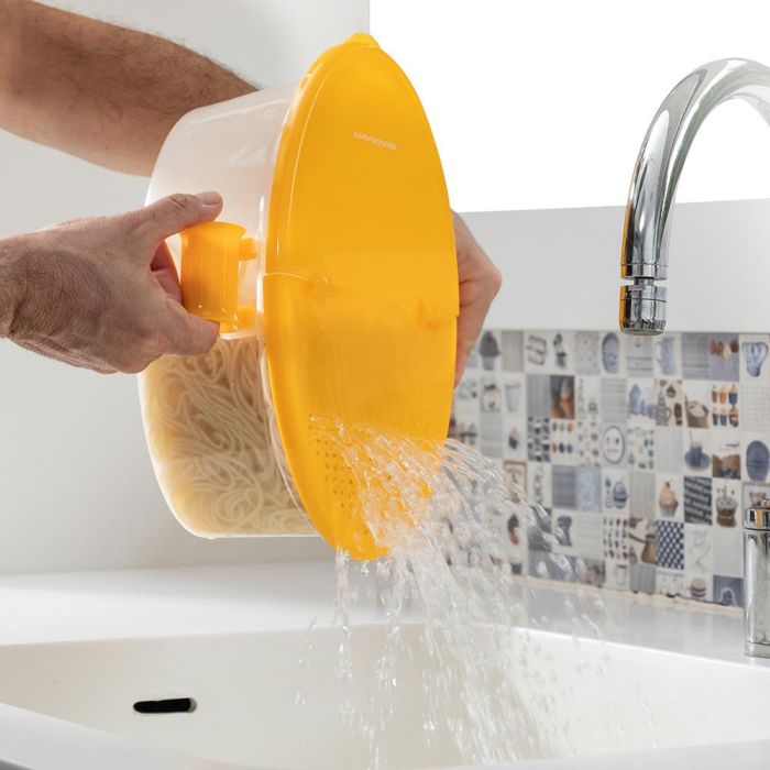 Cuecepasta para Microondas 4 en 1 con Accesorios y Recetas Pastrainest InnovaGoods 7 Cuecepasta para Microondas 4 en 1 con Accesorios y Recetas Pastrainest InnovaGoods 7