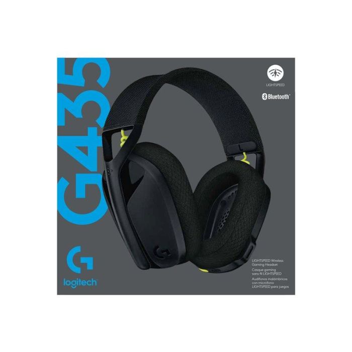 Logitech G435 Auriculares Gaming Inalámbricos Bluetooth/LIGHTSPEED Micrófono Negros y Amarillos 2
