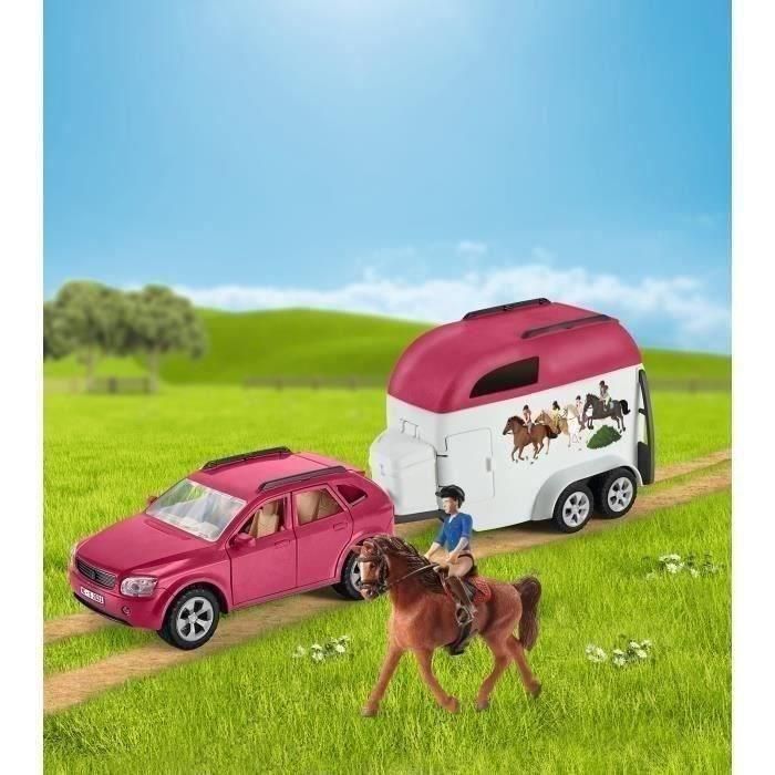 SCHLEICH - Coche con remolque - 72223 - Gama Horse Club 3 SCHLEICH - Coche con remolque - 72223 - Gama Horse Club 3