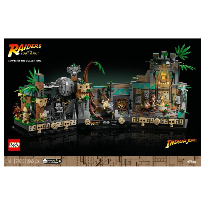 LEGO Indiana Jones 77015 Templo del Ídolo Dorado - Set de Construcción de 1545 Piezas para Adultos 18+