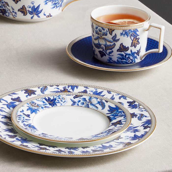 Wedgwood Plato Pan Hibiscus 15 cm (4 Unidades) Apto para Lavavajillas con Franjas de Oro de 22 Quilates 5 Wedgwood Plato Pan Hibiscus 15 cm (4 Unidades) Apto para Lavavajillas con Franjas de Oro de 22 Quilates 5
