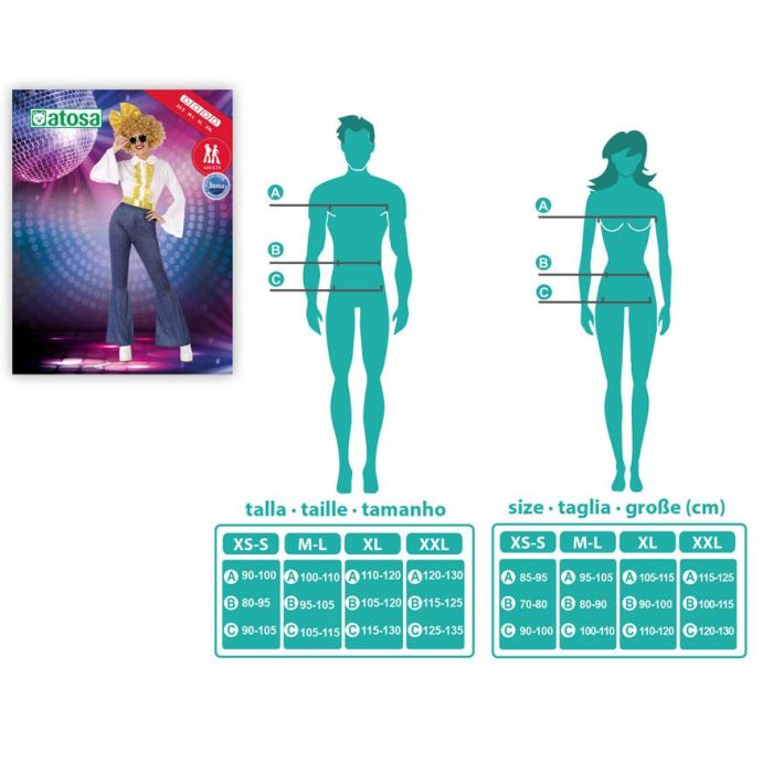 Disfraz Disco Mujer Años 70 Adulto Mujer Adulto XS-S 3 Disfraz Disco Mujer Años 70 Adulto Mujer Adulto XS-S 3