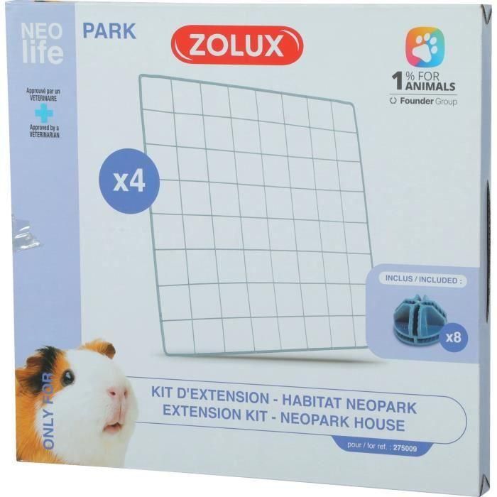 Kit de ampliación para recinto modular - ZOLUX - Neo Park - Conejillo de indias - 4 rejillas 2
