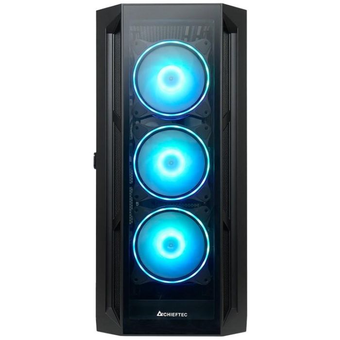 Chieftec GA-01B-TG-OP APEX Series Midi Torre Gaming ATX Negra con Panel Cristal Templado e Iluminación RGB 3