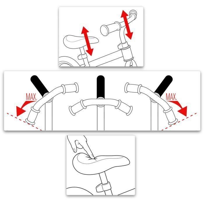 SKIDS CONTROL Bicicleta de equilibrio con reposapiés Verde 10 pulgadas, neumáticos EVA antipinchazos, marco de acero y sillín/manillar ajustables 2