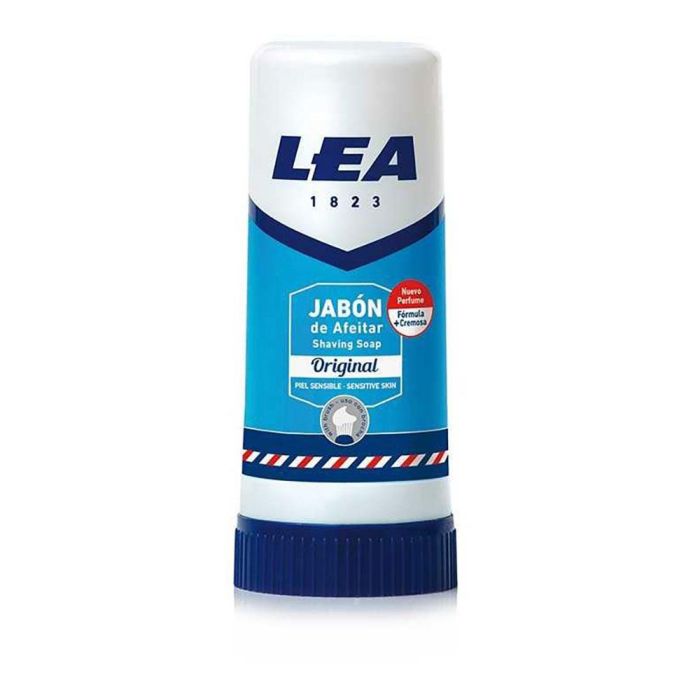 Lea Jabón de Afeitar en Barra con Espuma Cremosa para Piel Protegida, Evita Irritaciones, 40 g Stick
