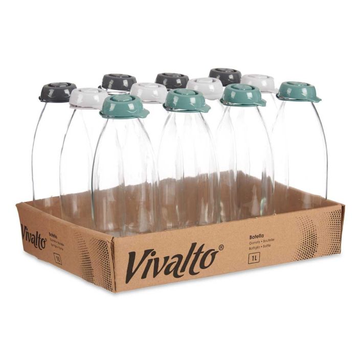 Botella Cristal 1L Surtidos Surtidos Col Vivalto 7X23CM (12 Unidades) 2 Botella Cristal 1L Surtidos Surtidos Col Vivalto 7X23CM (12 Unidades) 2