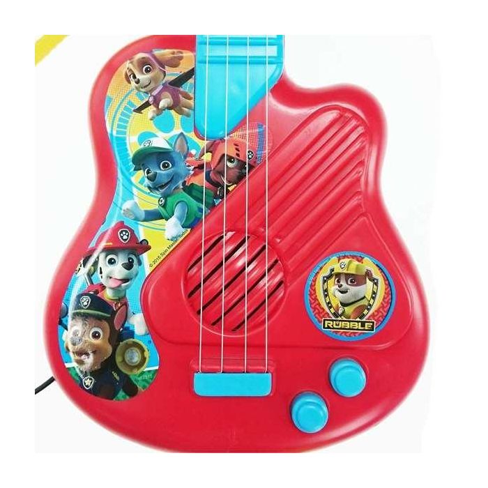 Guitarra y microfono de pie paw patrol con amplificador (altura regulable) 60x30x17 cm 4