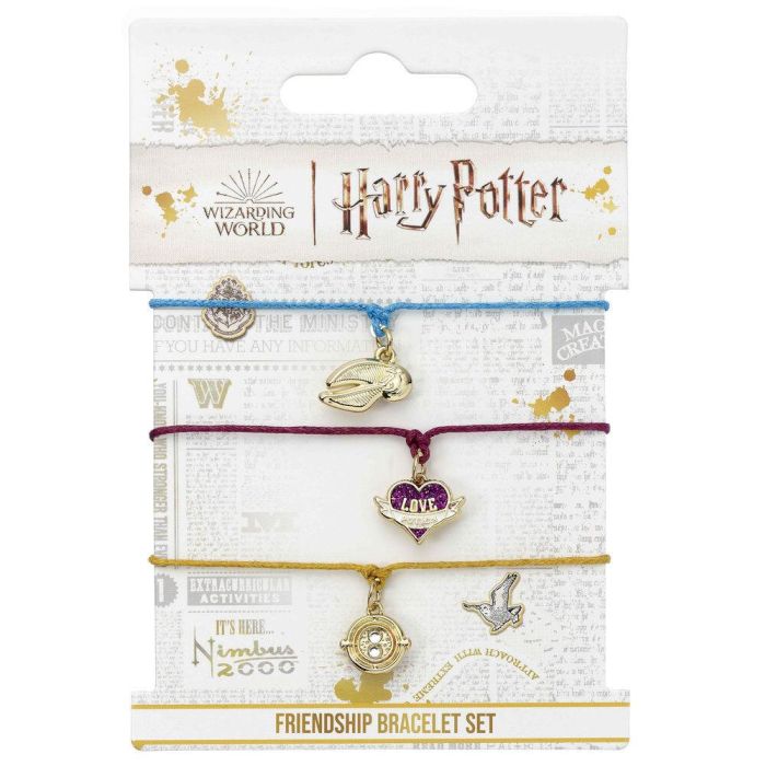 Set 3 pulseras Amistad Snitch Dorada Harry Potter 1