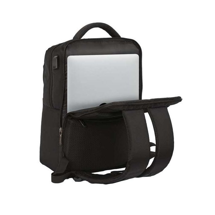 Safta Business Mochila para portátil de 15,6" con USB y 2 bolsillos, Negra, 31x44x13cm 6 Safta Business Mochila para portátil de 15,6" con USB y 2 bolsillos, Negra, 31x44x13cm 6