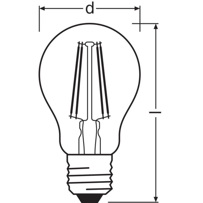 [LVE-4058075758964] Ledvance/Osram Bombilla LED "Classic" E27 5,8W 806Lm 4000K 300º IP20 Regulable 2