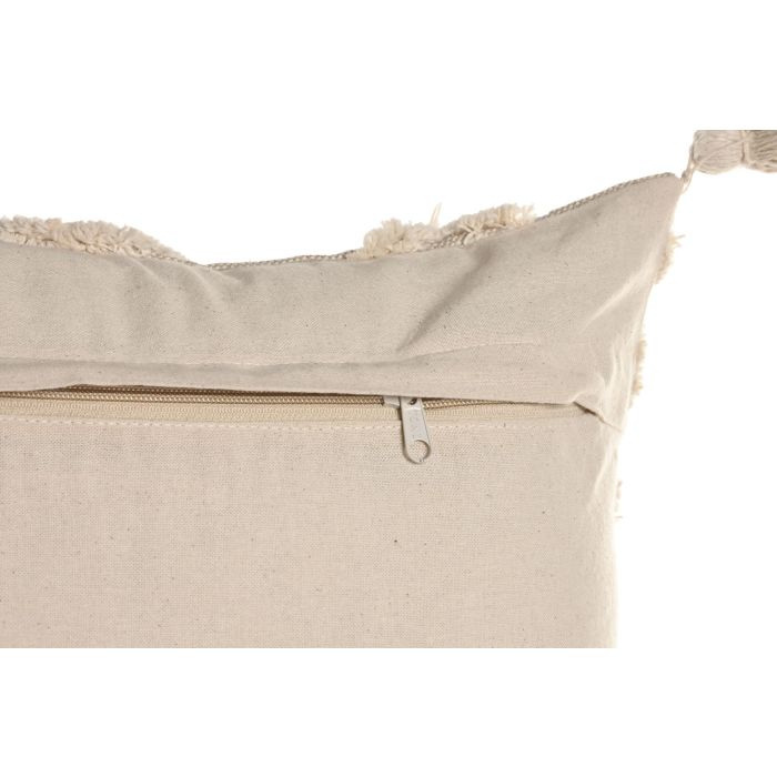 Cojin Boho DKD Home Decor Crudo 45 x 45 cm (2 Unidades) 3 Cojin Boho DKD Home Decor Crudo 45 x 45 cm (2 Unidades) 3