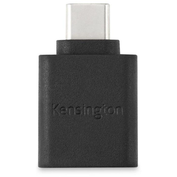 Kensington CA1010 Adaptador USB-C a USB-A M/F para Conectar Dispositivos Antiguos a Nuevos, Datos 5Gbps y Carga Rápida 3A