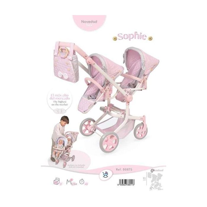 Silla gemelar plegable -novedad - multiposicion para muñecas de hasta 52 cm. 11 Silla gemelar plegable -novedad - multiposicion para muñecas de hasta 52 cm. 11