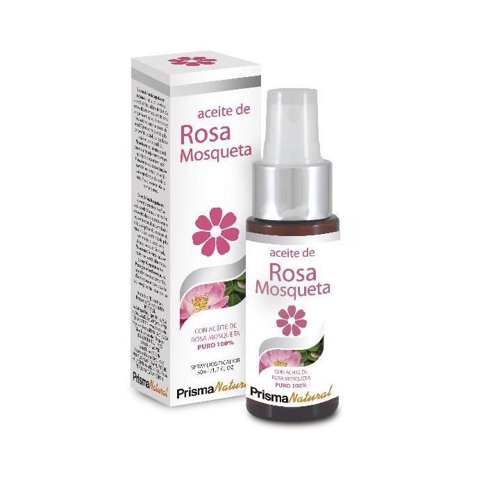 PRISMA NATURAL Aceite de Rosa Mosqueta 50ml Spray para Piel Seca y Regeneración Tisular