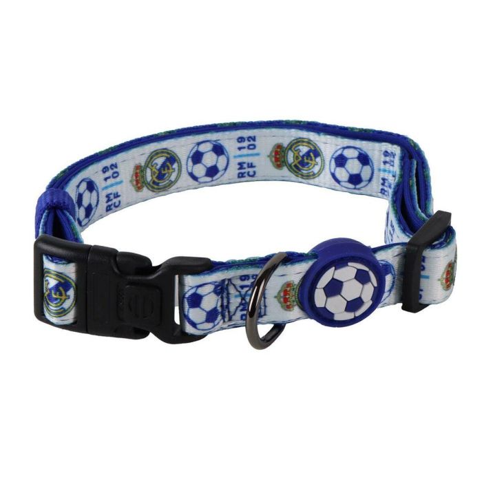 Cerdá T4M:M/L Collar para Perros Real Madrid Talla M-L Azul