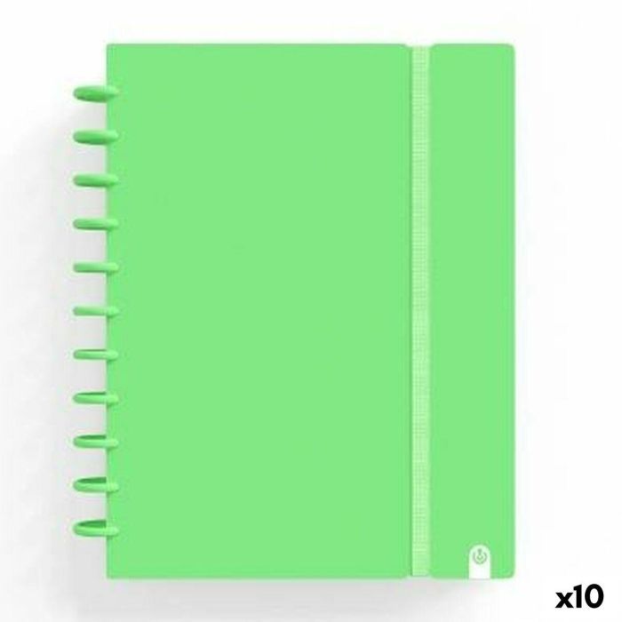 Libreta de Anillas Carchivo INGENIOX Verde A4 100 Hojas (10 Unidades) Libreta de Anillas Carchivo INGENIOX Verde A4 100 Hojas (10 Unidades)