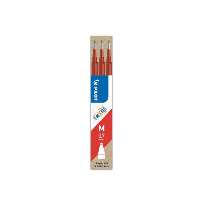 Pilot Recambio Bolígrafo Frixion 0.7 Rojo Pack 3 Ud 3