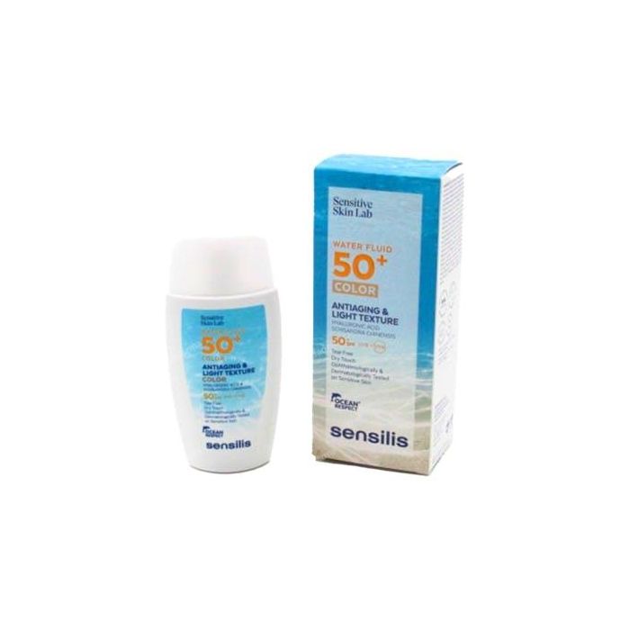 Sensilis ANTIAGING & LIGHT TEXTURE COLOR Crema Protector Solar Facial SPF50+ Antiedad, Color Unificador, Textura Ligera Mate 40 ml
