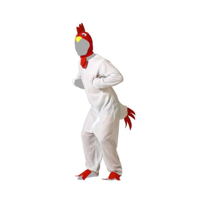 Disfraz Gallo Hombre Adulto Blanco M-L 4 Disfraz Gallo Hombre Adulto Blanco M-L 4
