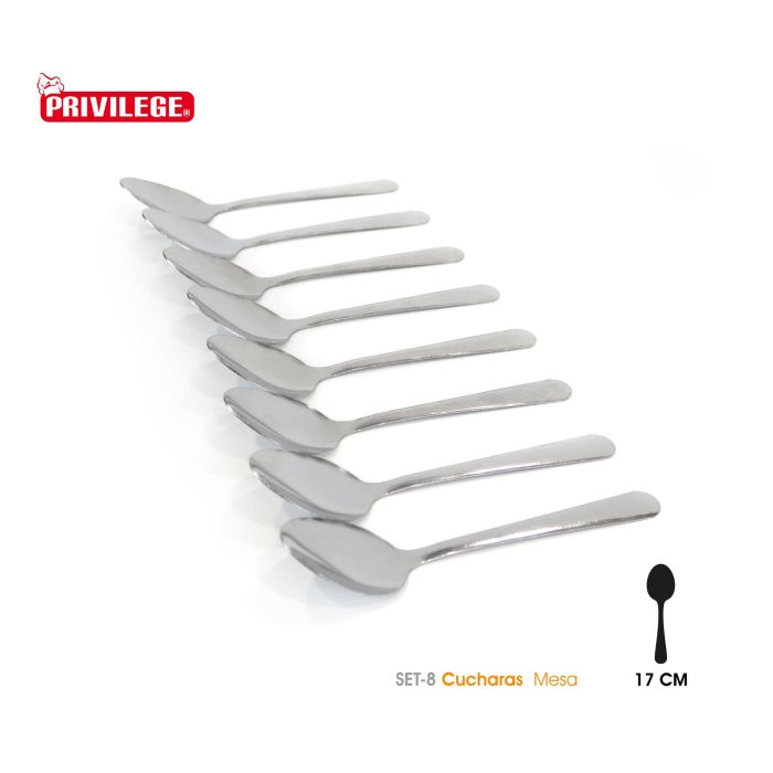 Set de 8 Cucharas Mesa Privilege (24 Cajas) 1 Set de 8 Cucharas Mesa Privilege (24 Cajas) 1