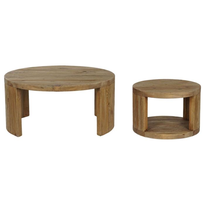 Juego de 2 mesas Home ESPRIT Madera 99 x 99 x 48 cm 2 Juego de 2 mesas Home ESPRIT Madera 99 x 99 x 48 cm 2