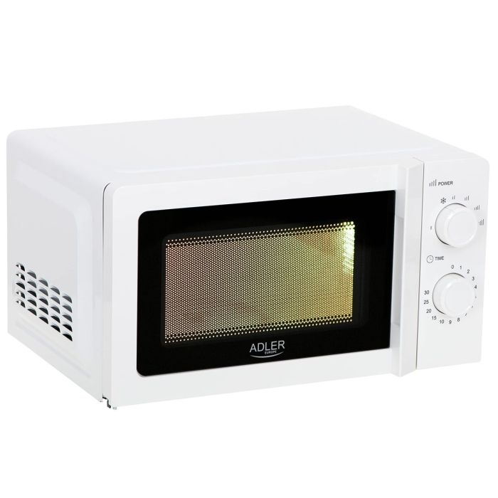 Microondas Adler AD 6205 Blanco Negro 700 W 20 L 5 Microondas Adler AD 6205 Blanco Negro 700 W 20 L 5