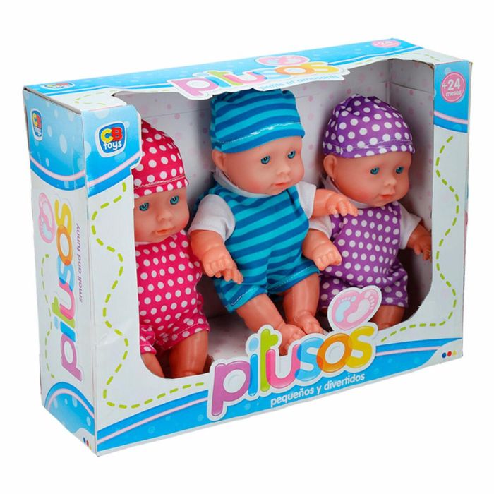 Set Muñecas Colorbaby Pitusos 3 Piezas 20 cm 13 x 20 x 6,5 cm 6 Unidades 2