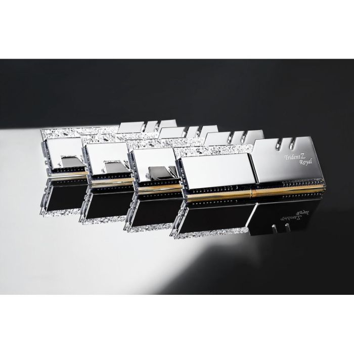 G.Skill F4-3200C16Q-64GTRS 64GB DDR4 3200MHz CL16 (4x16GB) Trident Z Royal para PC 1 G.Skill F4-3200C16Q-64GTRS 64GB DDR4 3200MHz CL16 (4x16GB) Trident Z Royal para PC 1