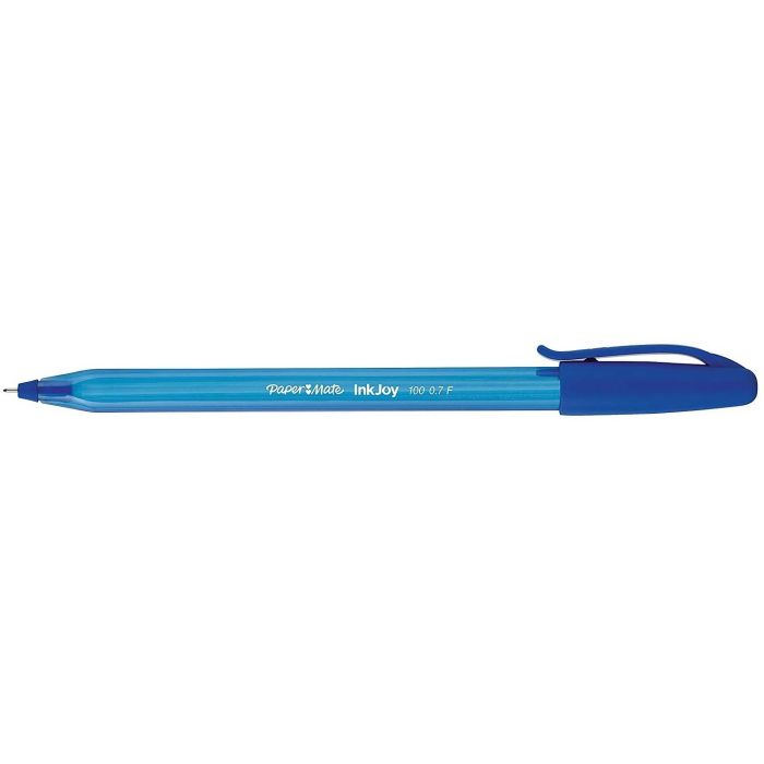 PAPER MATE Kugelschreiber InkJoy 100 Kappe 5er blau M 1.0mm Blister 1 PAPER MATE Kugelschreiber InkJoy 100 Kappe 5er blau M 1.0mm Blister 1