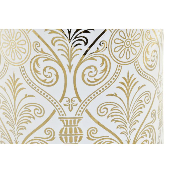 Paraguero Romantico DKD Home Decor Blanco Dorado 22 x 46 x 22 cm (2 Unidades) 2