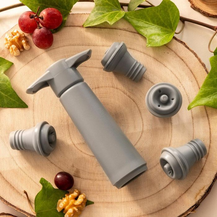 Bomba de Vacío y Tapones para Vino Winuum InnovaGoods (4 tapones) 6 Bomba de Vacío y Tapones para Vino Winuum InnovaGoods (4 tapones) 6
