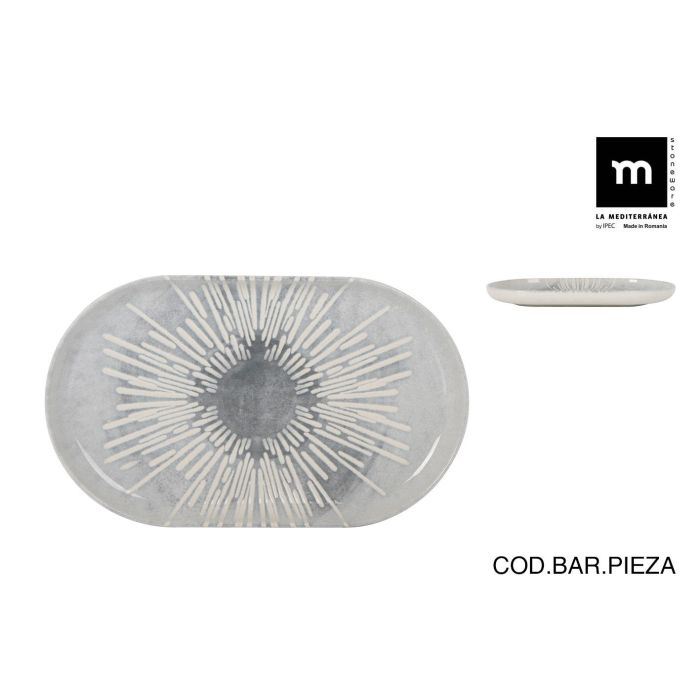 Fuente Ovalada Ivar Nordic Brillo, 25x15x2.2 cm, Marca Inde (18 Unidades) Fuente Ovalada Ivar Nordic Brillo, 25x15x2.2 cm, Marca Inde (18 Unidades)