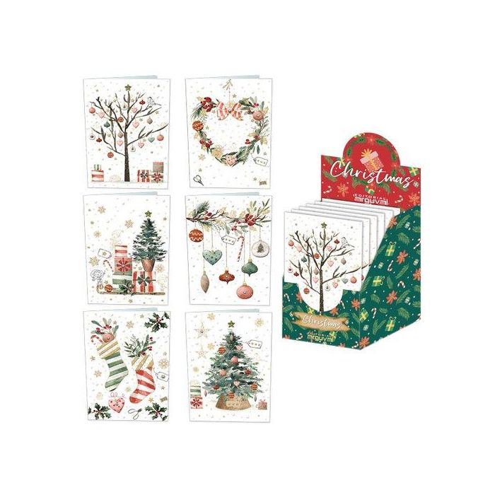 Christmas Arguval White 3D 133X191 Surtido Exp. 48 (6 Mod.)