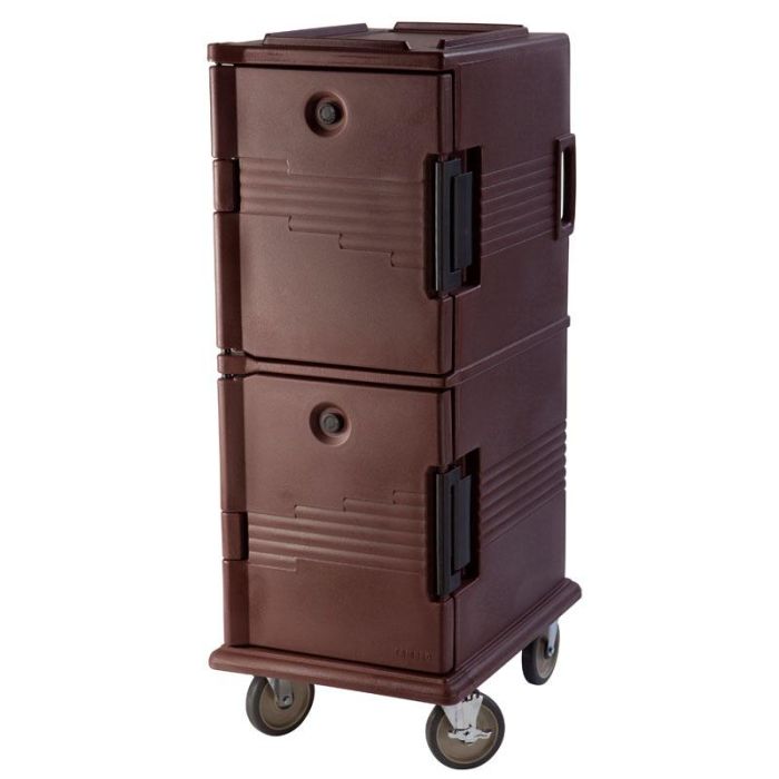 CAMBRO - UPC800-131 - Carro isotérmico GN de doble compartimento Serie Camcarts® - 52 x 69 x 137 cm - Marrón