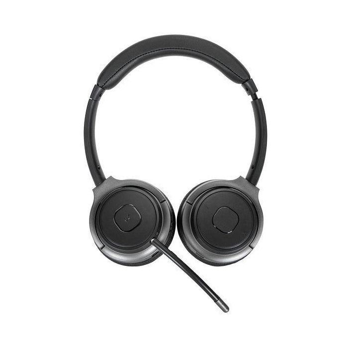 Targus AEH104GL Auriculares Diadema Inalámbricos y Alámbricos Bluetooth 5.0 USB-C 3.5mm con Micrófono Negro para Llamadas y Música
