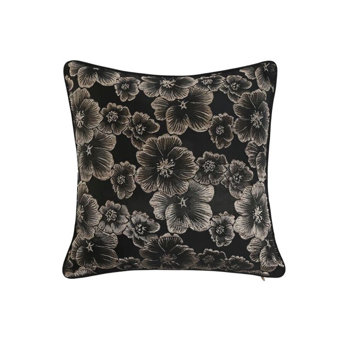 Cojin Glam DKD Home Decor Dorado Negro 15 x 45 x 45 cm