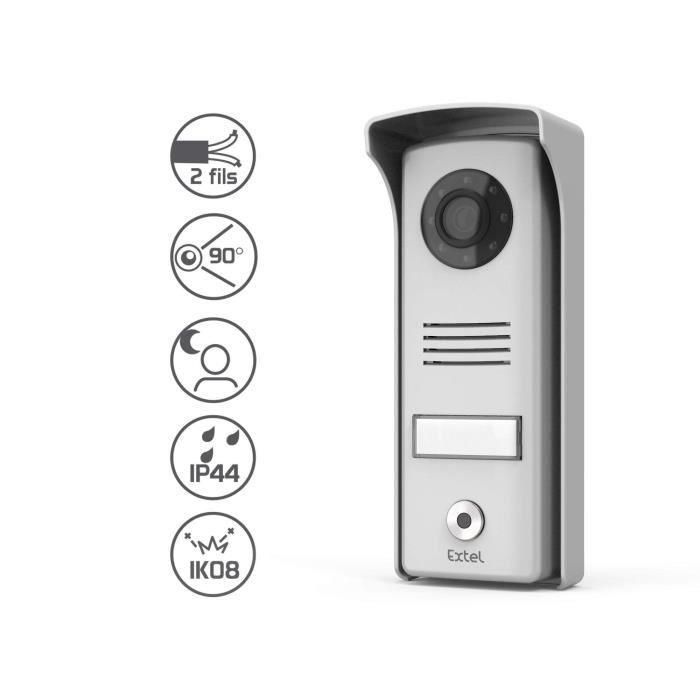 Extel Compact Videoteléfono con Pantalla de 4 Pulgadas, Teclas Táctiles, Fácil Instalación y Seguridad Mejorada para su Hogar. 3 Extel Compact Videoteléfono con Pantalla de 4 Pulgadas, Teclas Táctiles, Fácil Instalación y Seguridad Mejorada para su Hogar. 3