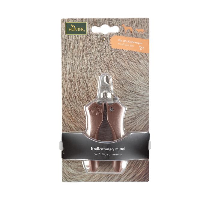 Hunter Pinza Corta Uñas M para Uñas Duras, Corte Preciso y Suave para Perros, Gatos y Pájaros 1