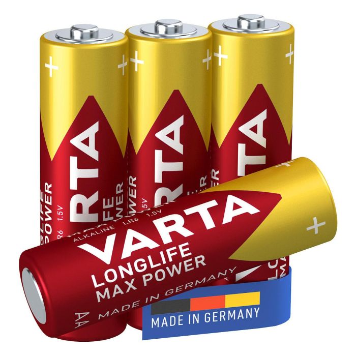 Varta 4706101404 Pilas Alcalinas LR06 AA Longlife Max Power 4uds 0 Varta 4706101404 Pilas Alcalinas LR06 AA Longlife Max Power 4uds 0