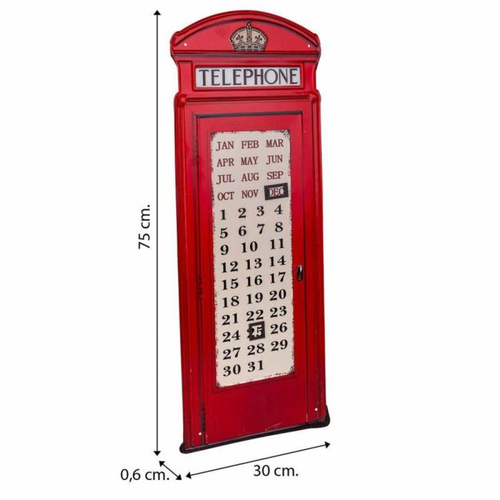 Placa de Pared Alexandra House Living Telephone Hierro 1