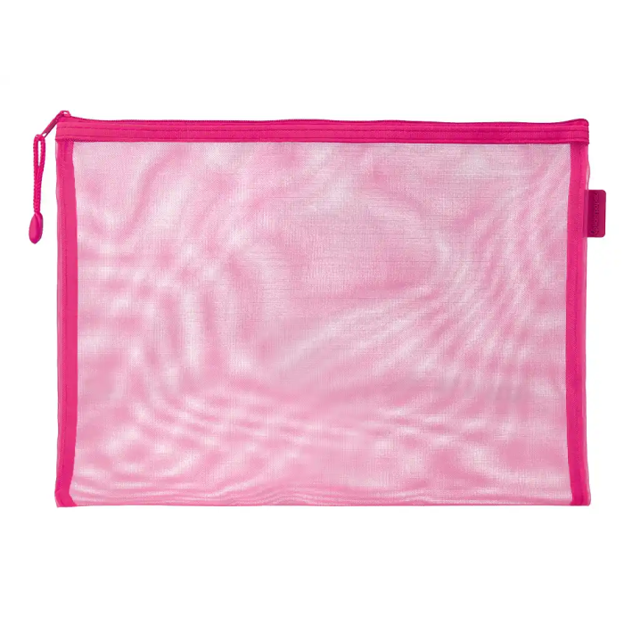 Liderpapel Bolsa zipper bag de poliéster transpirable multiusos tamaño DIN A4 color rosa 1 Liderpapel Bolsa zipper bag de poliéster transpirable multiusos tamaño DIN A4 color rosa 1