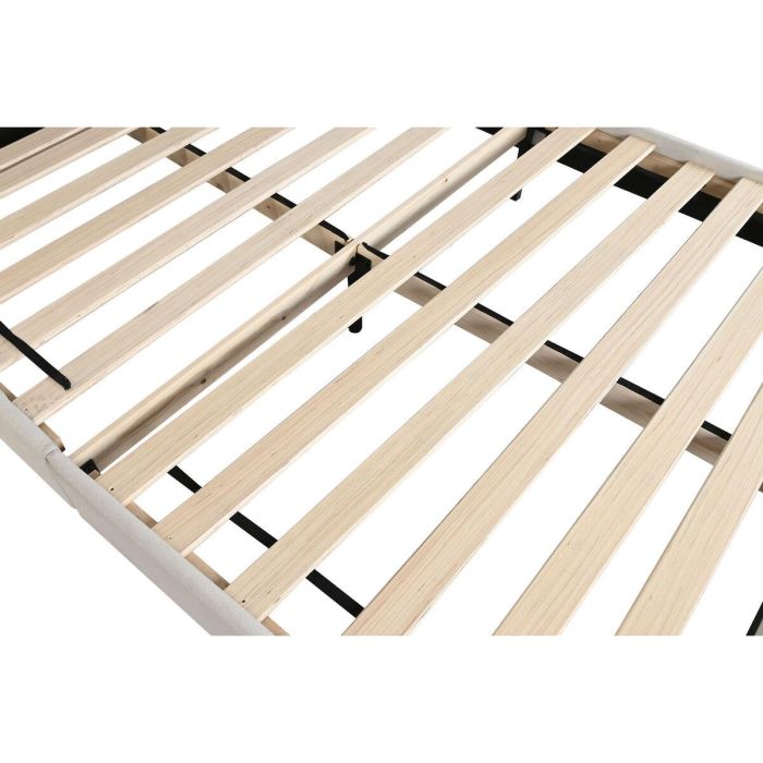 DKD Home Decor Cama Urban Crudo 219x104x170 cm para colchón de 150x200 de Poliéster y Madera 4