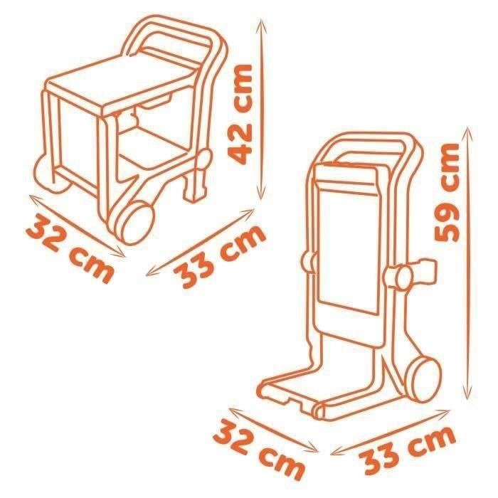 Smoby SMO3032163602200 Carretilla de mano Black+Decker para niños a partir de 3 años 3 Smoby SMO3032163602200 Carretilla de mano Black+Decker para niños a partir de 3 años 3