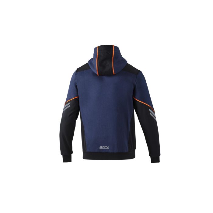 Sudadera con Capucha Hombre Sparco S02414BMAF1S Azul Azul marino