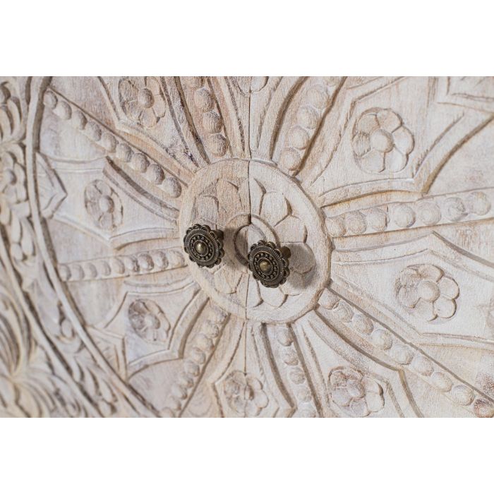 Giner y Colomer Aparador Artesanal en Madera de Mango 4 Puertas con Tiradores Negro Mate 4 Giner y Colomer Aparador Artesanal en Madera de Mango 4 Puertas con Tiradores Negro Mate 4