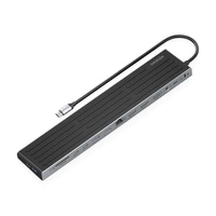 Hub USB Aisens ASUC-13P042-GR Gris 100 W 1 Hub USB Aisens ASUC-13P042-GR Gris 100 W 1